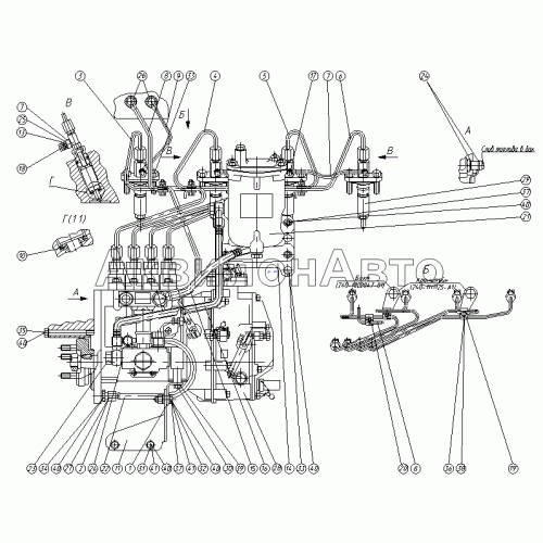 Топливные трубопроводы и установка топливной аппаратуры Топливные трубопроводы и установка топливной аппаратуры