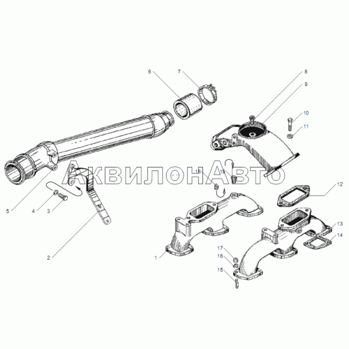 КОЛЛЕКТОРЫ ВПУСКНЫЕ двигателей ЯМЗ-6562.10, ЯМЗ-6563.10