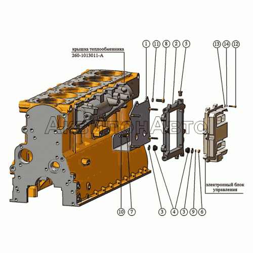 Установка кронштейнов блока управления Установка кронштейнов блока управления