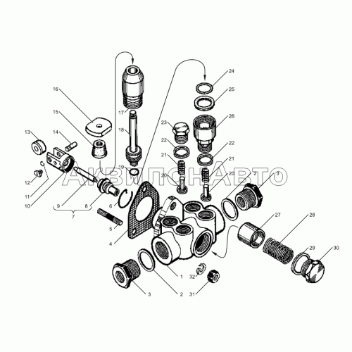 Насос топливоподкачивающий двигателей ЯМЗ-238БЕ2, ЯМЗ-238ДЕ2