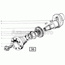 Передний носок коленчатого вала СМД-21, -22, 22А, 23, 23.01, 23.02, 24, 24.01, 24.02