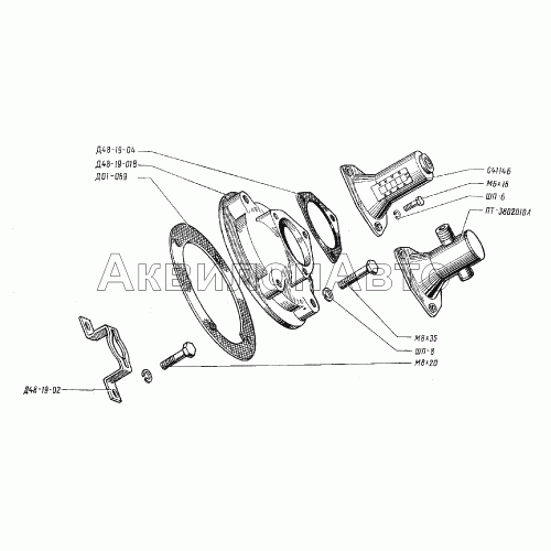Привод тахоспидометра и счетчика моточасов Привод тахоспидометра и счетчика моточасов