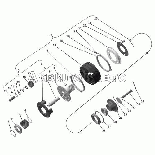 Вал и шестерни демультипликатора коробки передач ТМЗ–09.130–10, ТМЗ–09.130–30, ТМЗ–09.130–50 Вал и шестерни демультипликатора коробки передач ТМЗ–09.130–10, ТМЗ–09.130–30, ТМЗ–09.130–50