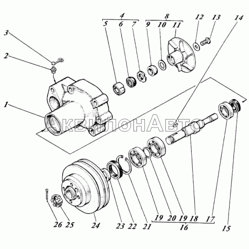 Насос водяной 41-13с3-1Г