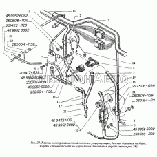 Клапан электромагнитной системы рециркуляции, датчик давления наддува, жгуты и провода системы управления двигателем