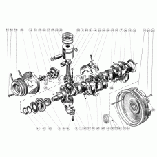 Поршни и шатуны Коленчатый вал и маховик