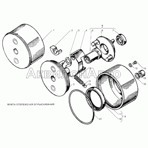 Муфта опережения впрыскивания