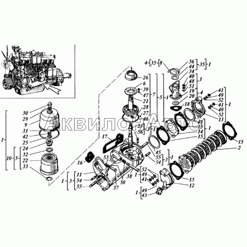 Теплообменник водомасляный с центрифугой Теплообменник водомасляный с центрифугой