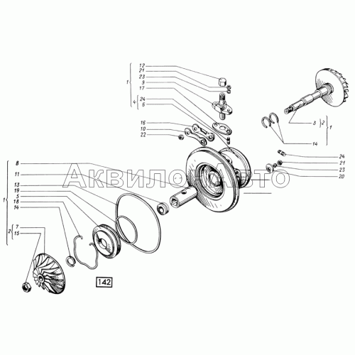 Корпус средний СМД-60, -62, -64, -66, -72
