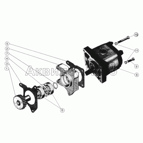 Установка насоса рулевого управления Установка насоса рулевого управления