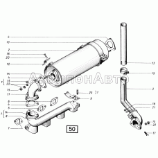 Система выпускная СМД-14НГ,-14БН,-15Н,-19,-20