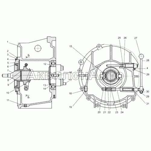 Механизм отключения трансмиссии