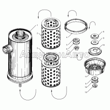 Воздушный фильтр двигателей ЯМЗ-238ДЕ2-1, ЯМЗ-238ДЕ2-3