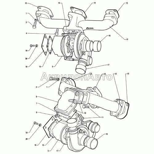 Установка турбокомпрессора Установка турбокомпрессора