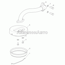Труба всасывающая с заборником: На двигатели 7511.10-01, -06, -10, -35, -36, -38, -40, -41, -43, -50, 7513.10-03, 7514.10, -01, 03