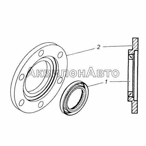 337.1111070-21 Крышка подшипника с манжетой в сборе