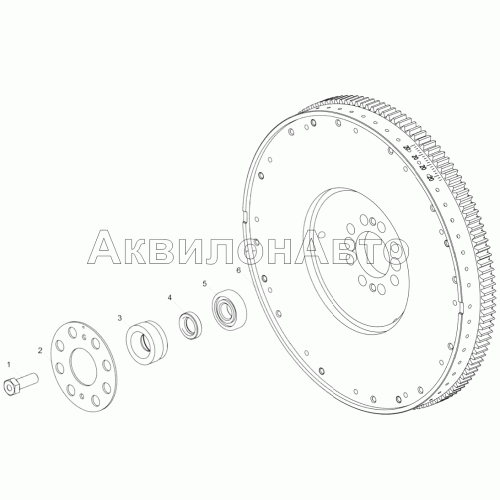 6585.1005114 Установка маховика 6585.1005114 Установка маховика