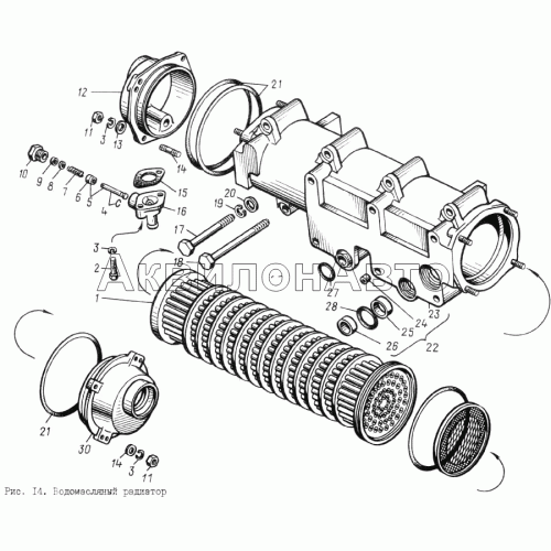 Водомасляный радиатор