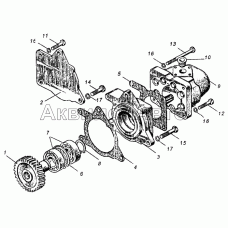 Привод шестеренного насоса