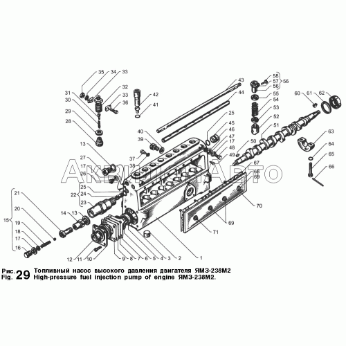 Топливный насос высокого давления ЯМЗ-238М2