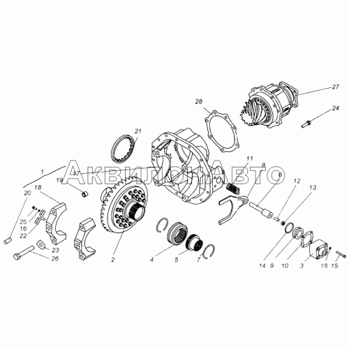 Редуктор заднего моста
