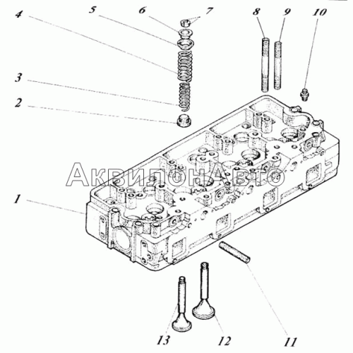 Головка цилиндров с клапанами 440-06с9-10 Головка цилиндров с клапанами 440-06с9-10