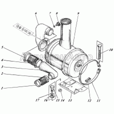 Установка воздухоочистителя 442-12c1