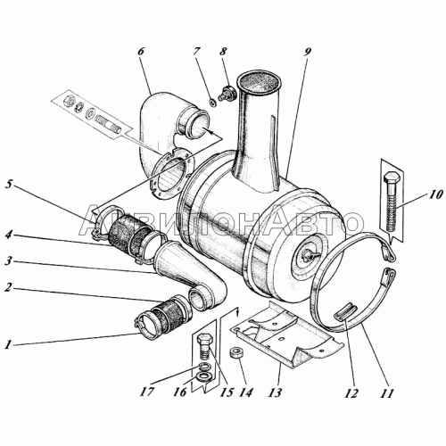 Установка воздухоочистителя 442-12c1 Установка воздухоочистителя 442-12c1