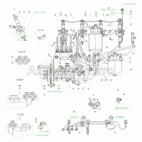 Система питания Топливные трубопроводы и установка топливной аппаратуры Система питания Топливные трубопроводы и установка топливной аппаратуры