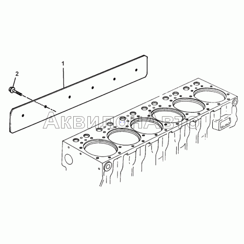 Крышка блока цилиндров боковая