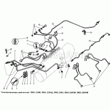 Топливопроводы двигателей ЯМЗ-238М, ЯМЗ-238НД, ЯМЗ-238ПМ и ЯМЗ-238ФМ