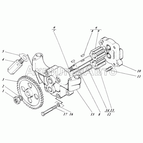 Насос масляный 442-47-09с2 Насос масляный 442-47-09с2