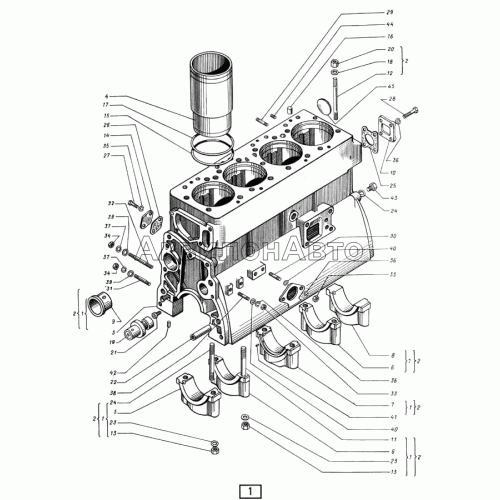 Блок-картер СМД-14НГ,-14БН,-15Н,-19,-20