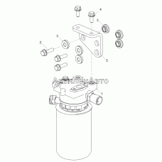 53443.1117005-22 Установка фильтра тонкой очистки топлива с подогревателем и демпферами (ЯМЗ-53443-10, ЯМЗ-53443-30)