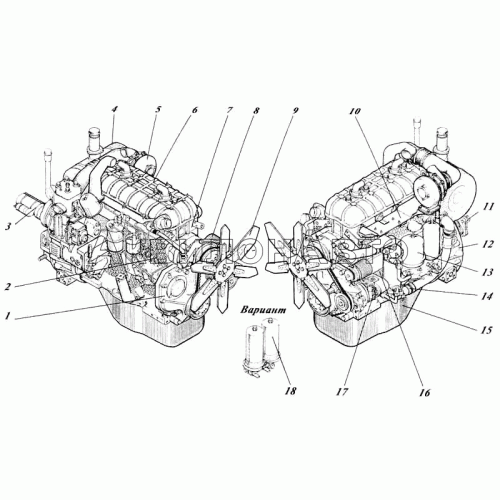 Дизель 442-54P-00c1 Дизель 442-54P-00c1