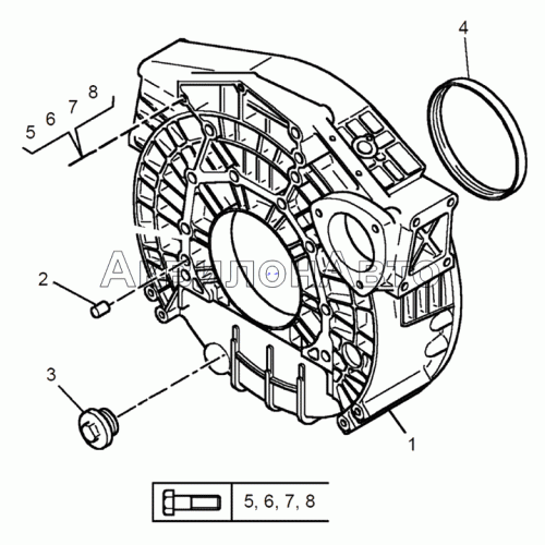 Картер маховика Картер маховика