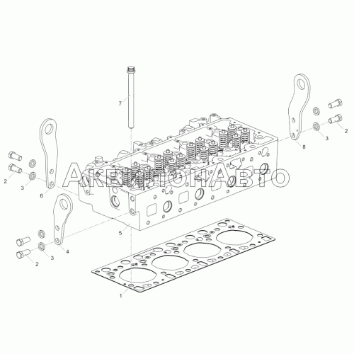 5340.1003005-20 Установка головки цилиндров
