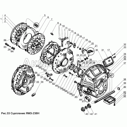 Сцепление ЯМЗ-238Н