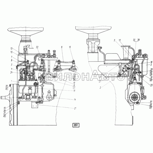 Система топливная СМД-21, -22, 22А, 23, 23.01, 23.02, 24, 24.01, 24.02