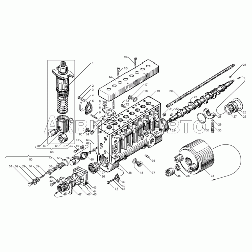 Топливный насос высокого давления двигателей ЯМЗ-238БЕ2, ЯМЗ-238ДЕ2