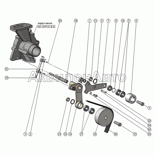 Установка натяжителя Установка натяжителя