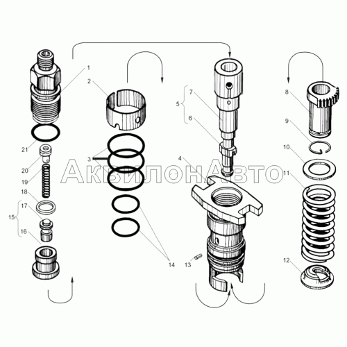 Секция топливного насоса высокого давления