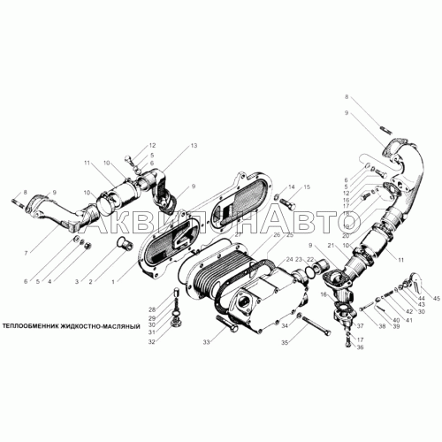 Теплообменник жидкостно-масляный Теплообменник жидкостно-масляный