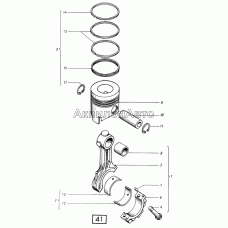 Поршень с шатуном СМД-60, -62, -64, -66, -72