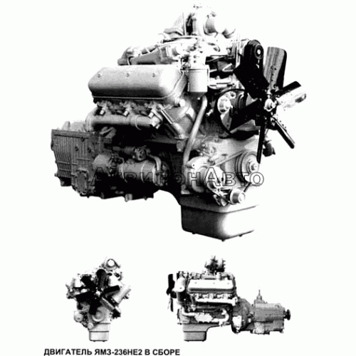 Двигатель ЯМЗ-236НЕ2 в сборе