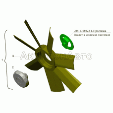 Установка муфты вентилятора 4370-1300034