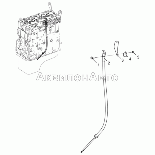 Указатель уровня масла (для двигателей ЯМЗ-53602-10, ЯМЗ-53622-10, ЯМЗ-53642-10) 5342-30-100900-020