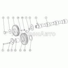 Распределительный механизм. (входят в сборку блока цилиндров 3LD-1002000 и 3LD-1002000-Б) Распределительный механизм. (входят в сборку блока цилиндров 3LD-1002000 и 3LD-1002000-Б)