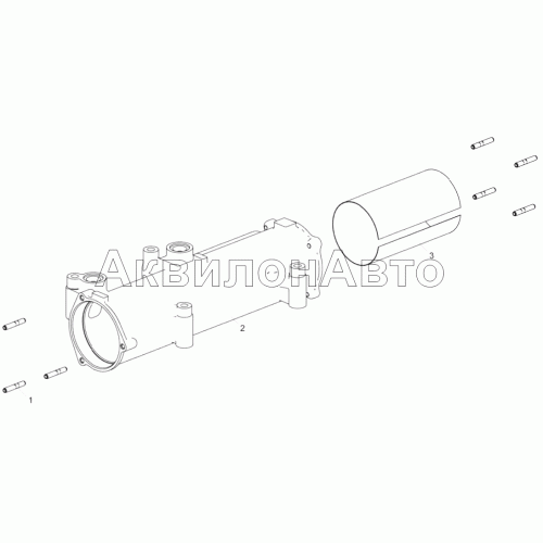 7511.1013620 Корпус теплообменника в сборе
