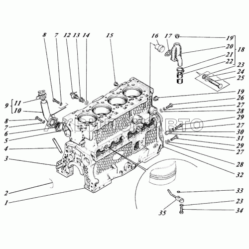 Блок картер 448-01c1-01